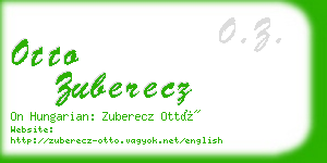 otto zuberecz business card